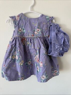 OshKosh B'gosh Purple Floral Dress with Diaper Covers
